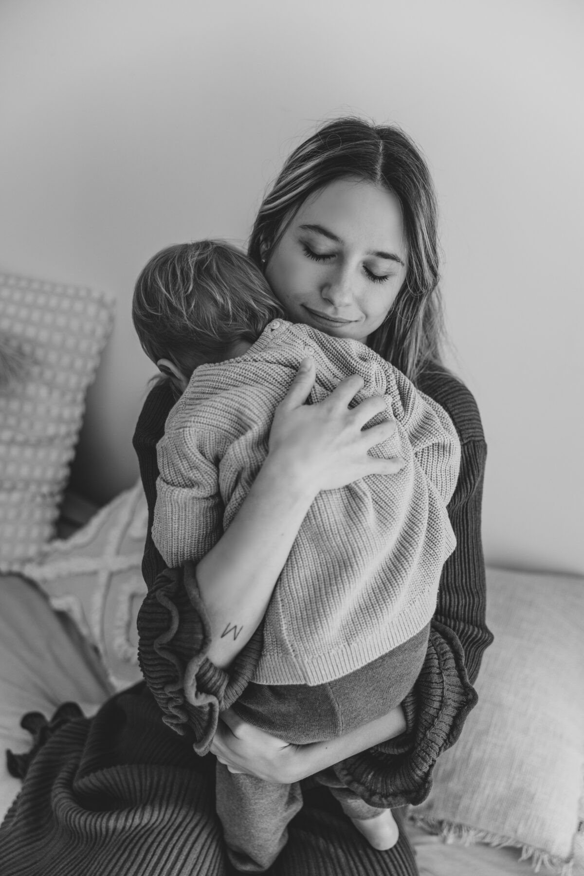 Agata z synem sesja rodzinna w studio Poznań Lusowo Lusówko fotograf Katarzyna Kitajgrodzka Flarra ()