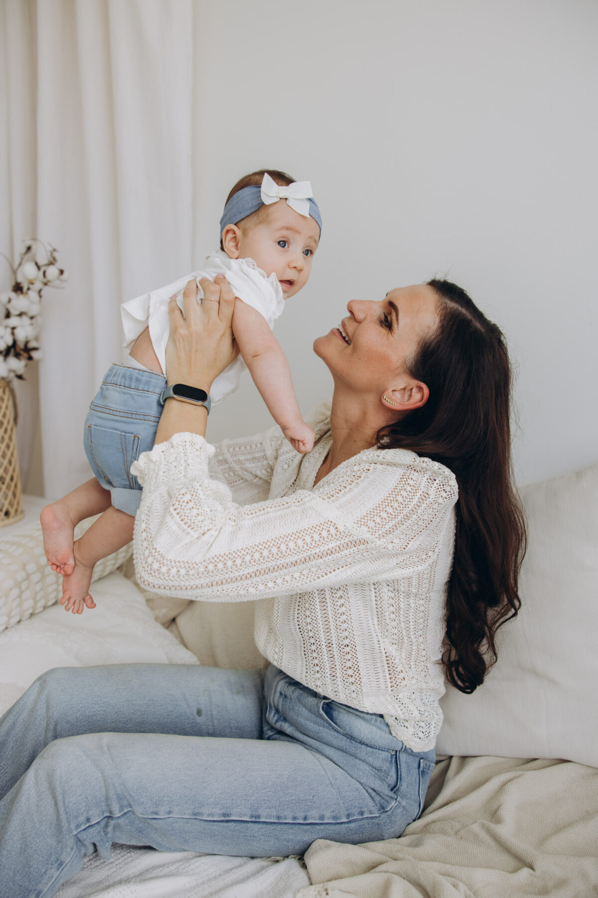 Milena i Elena sesja rodzinna w studio Lusówko Lusowo Poznań fotograf Katarzyna Kitajgrodzka Flarra ()