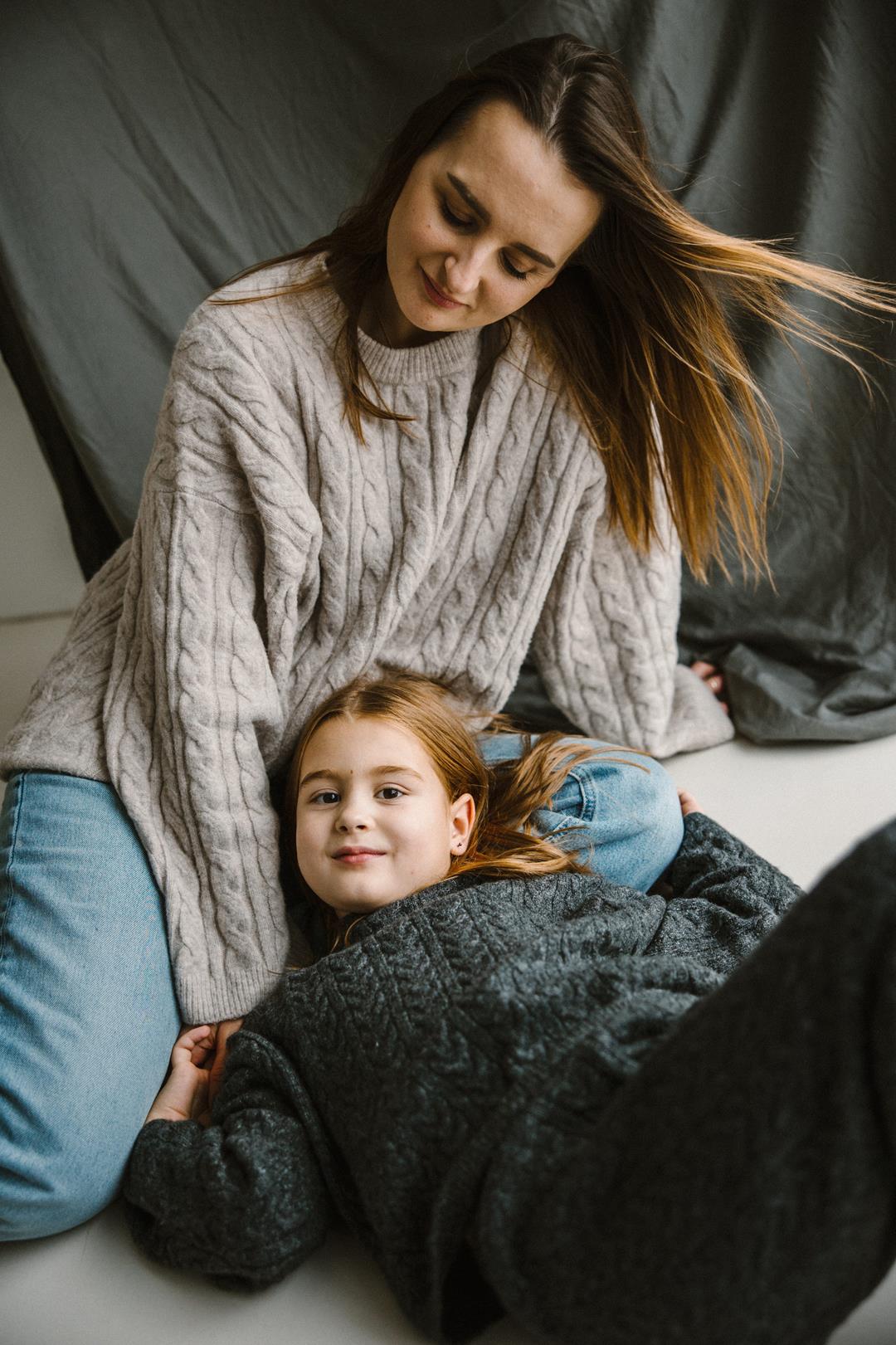 Sesja rodzinna w studio Lusowo Lusówko Poznań fotograf Katarzyna Kitajgrodzka Flarra ()