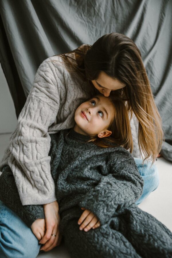 Agata z córką – studio